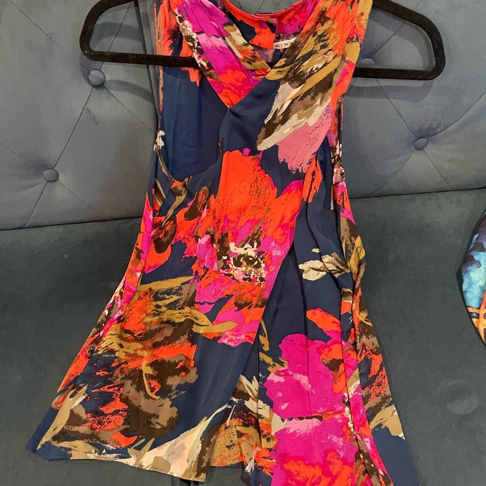 Floral Sleeveless Dress - Multicolor